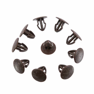 T25 set of 10 trim clips brown for repro- trim Top!...