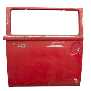 Type2 early bay Sliding Door Right  used light red OEM...