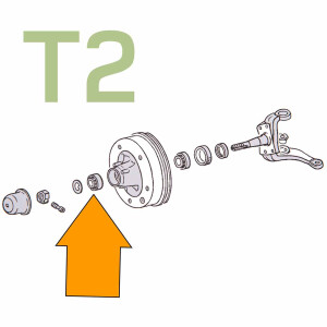 Type2 Split, Bay &amp; T25 wheel bearing Volkswagen...
