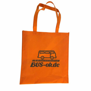 BUS-ok fan bag orange Flashy shopping bag with shoulder...