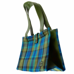 Westfalia big Handbag in blue plaid