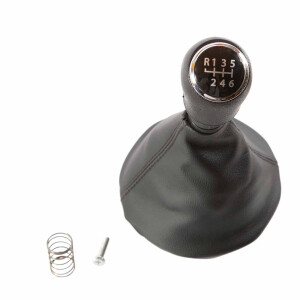 T5 5.1 Gear knob and Gaiter for 6 Speed in Black, OEM...