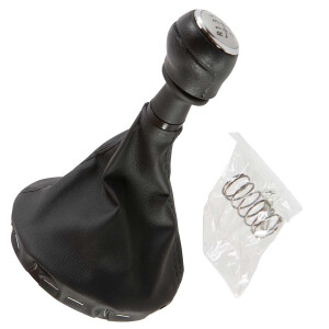 T5 5.1 Gear knob and Gaiter for 5 Speed in Black/Silver,...