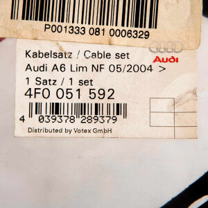 Audi A6 wire set Original VW OEM-nr. 4F0 051 592
